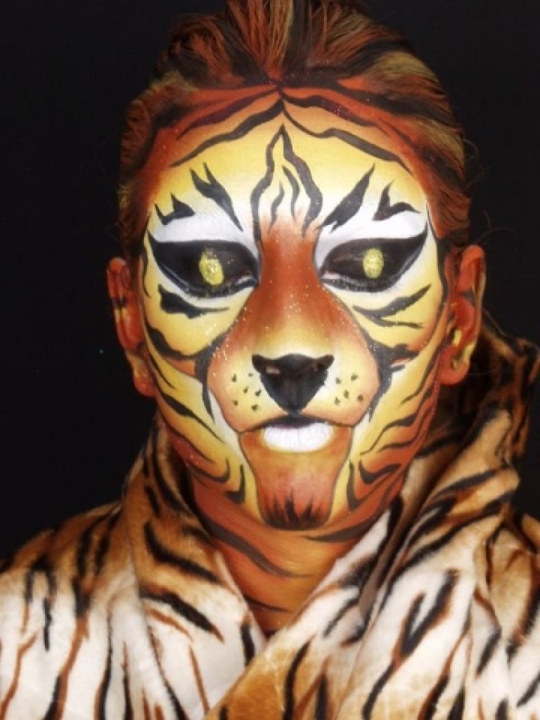 face painting tigre