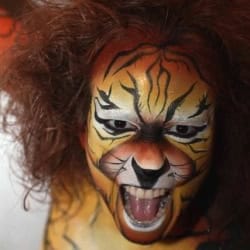 body painting tigre