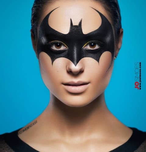 maquillage artistique batman shooting photo beauté glamour