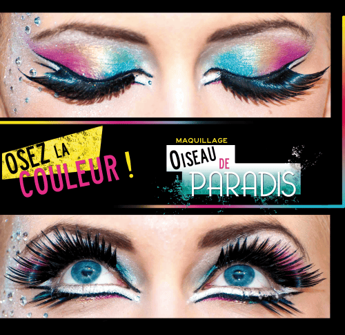 Maquillage créatif waterproof shooting strass swarovski